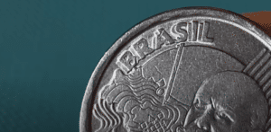 Erro na moeda de 50 centavos.