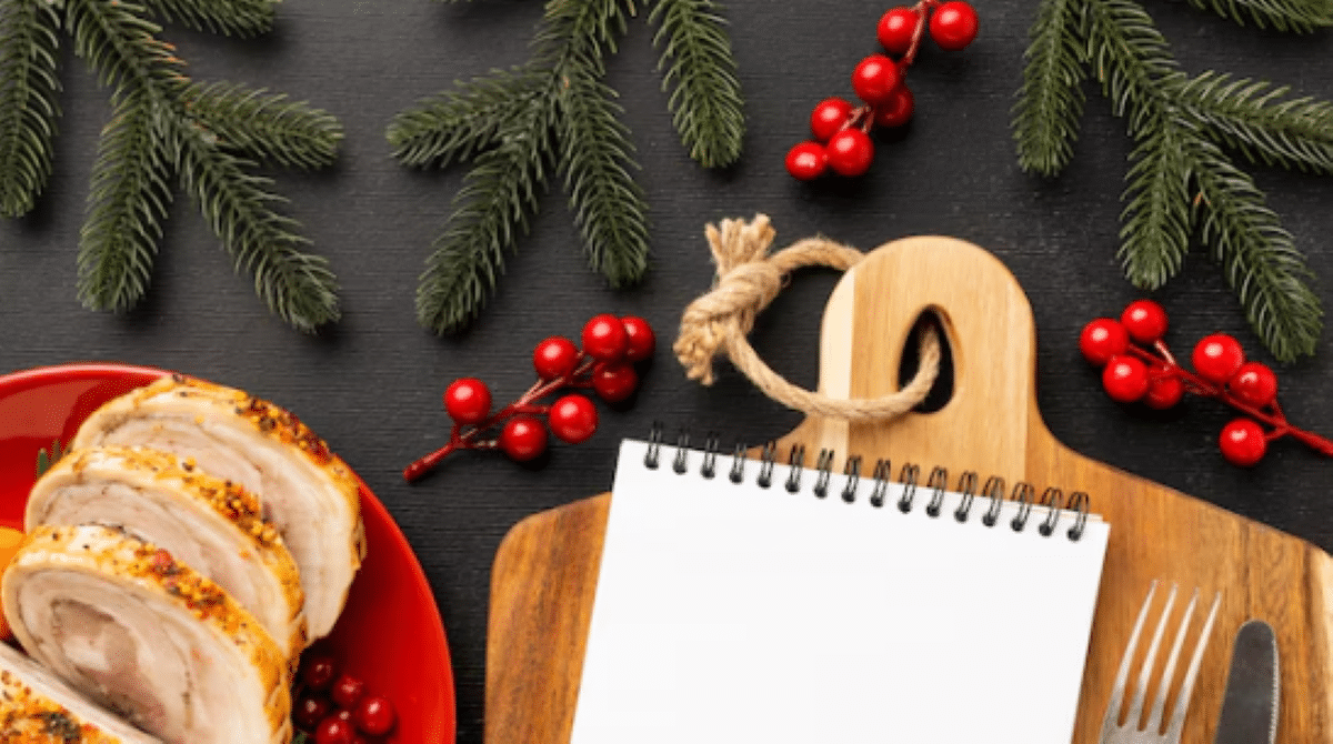 Com planejamento e criatividade, é possível preparar uma ceia de Natal deliciosa e econômica. Imagem: Freepik.