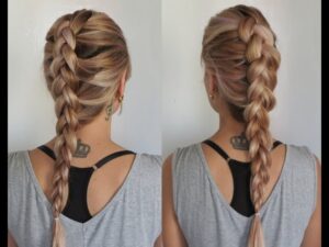 Trança embutida 3D.