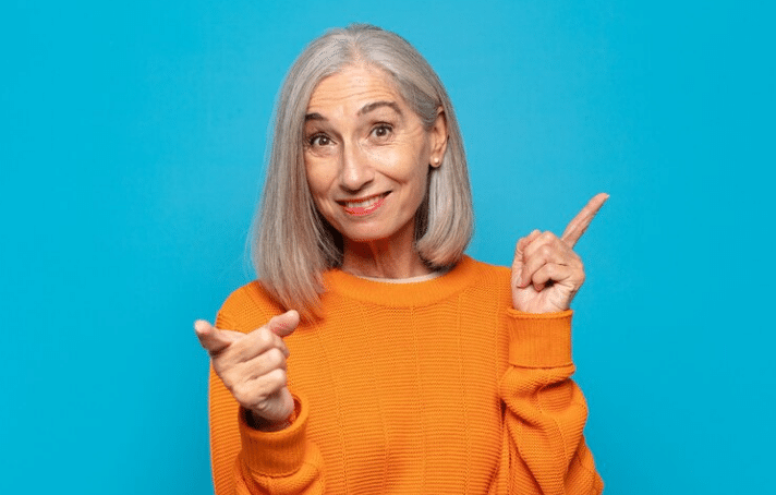 Imagem de uma mulher usado um corte Long bob