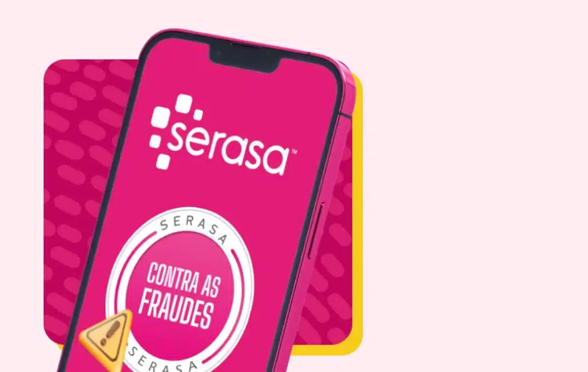 Alerta do Serasa sobre fraudes, destacando a importância de ficar atento durante o Feirão Limpa Nome.