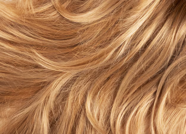 Imagem de fios de cabelo com um tom neutro