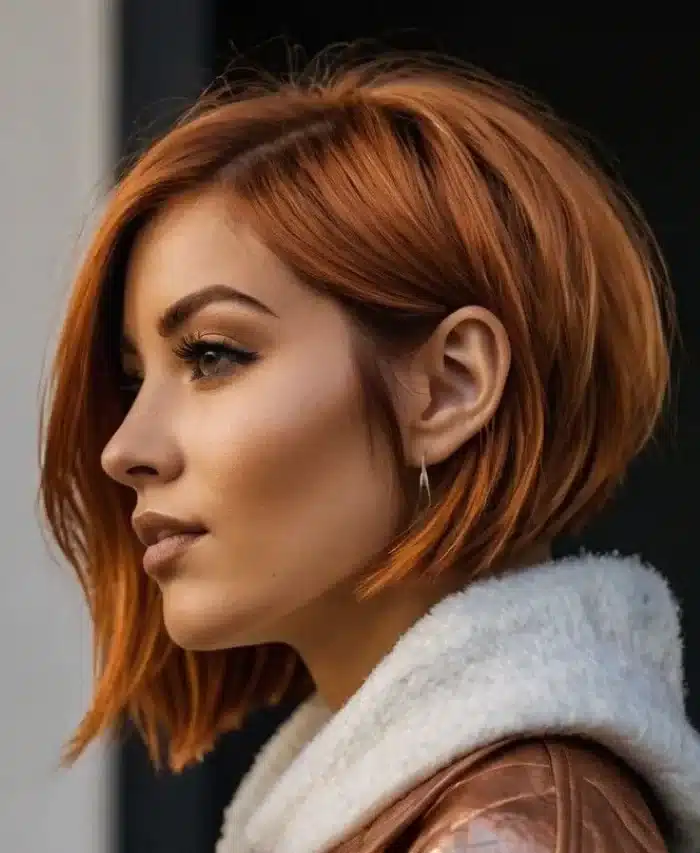 Modern bob assimétrico corte de cabelo com estilo arrojado e moderno.