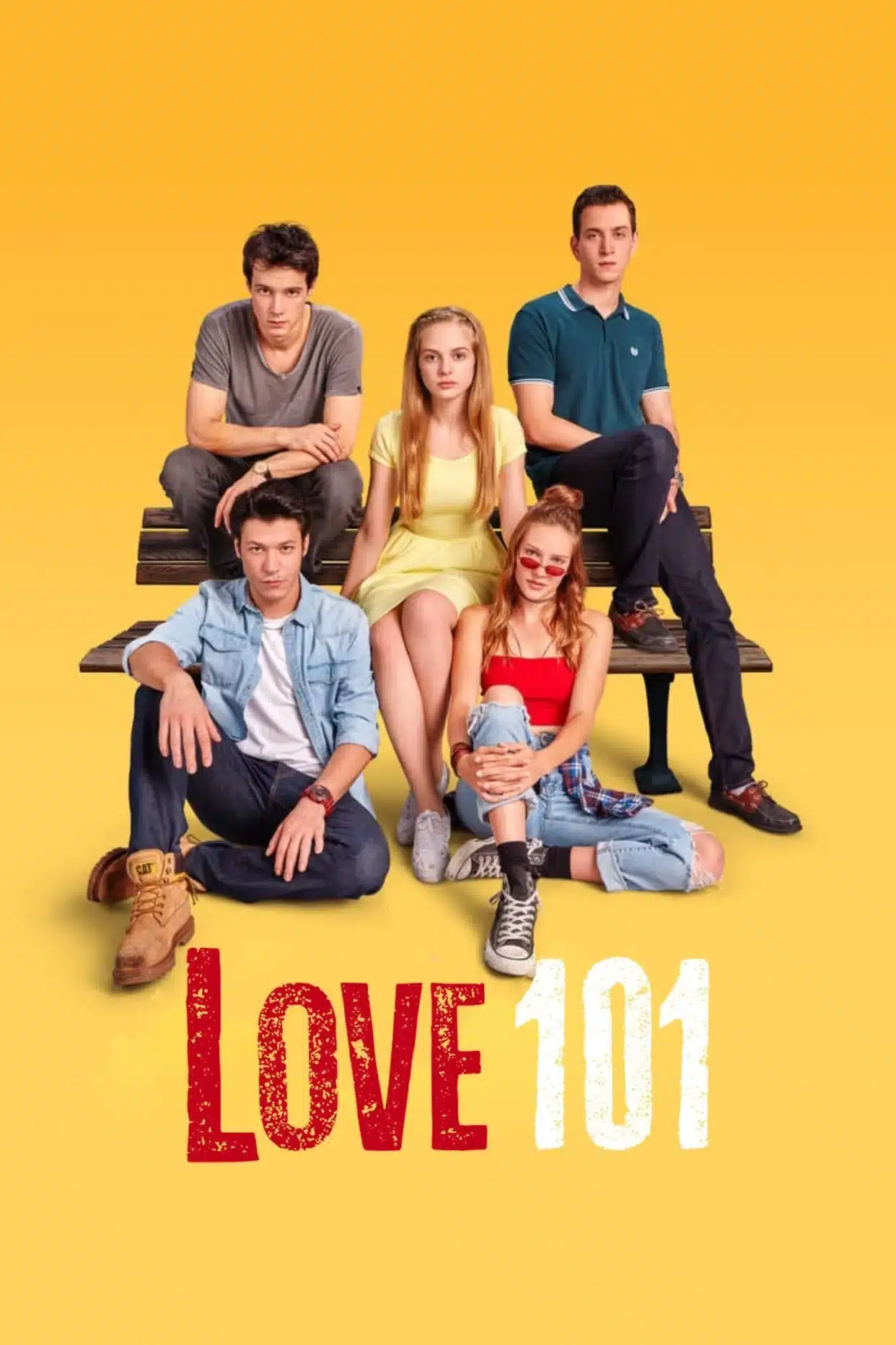 Pôster da novela turca 'Love 101', uma série romântica sobre jovens e suas aventuras no amor.