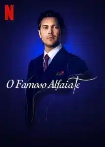 Cartaz da série 'O Famoso Alfaiate' da Netflix, com o protagonista em um terno elegante, transmitindo sofisticação e mistério.
