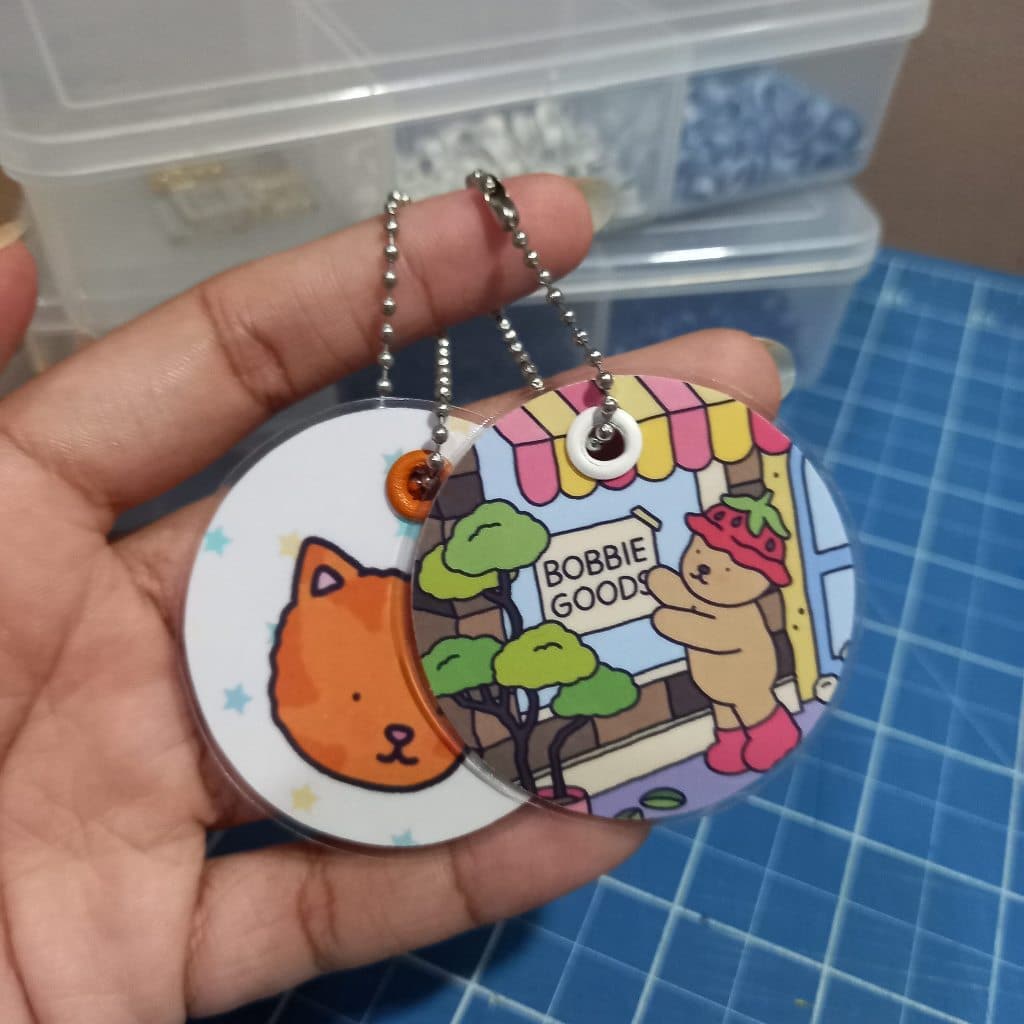 Chaveiros personalizados com estampa criativa do Bobbie goods