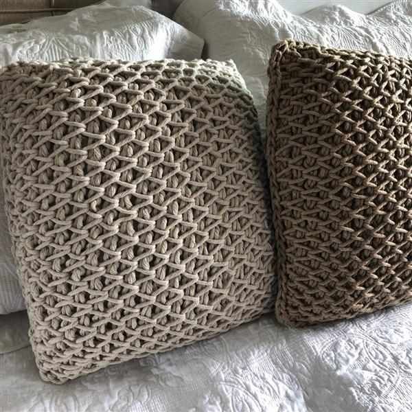 Almofadas de crochê
