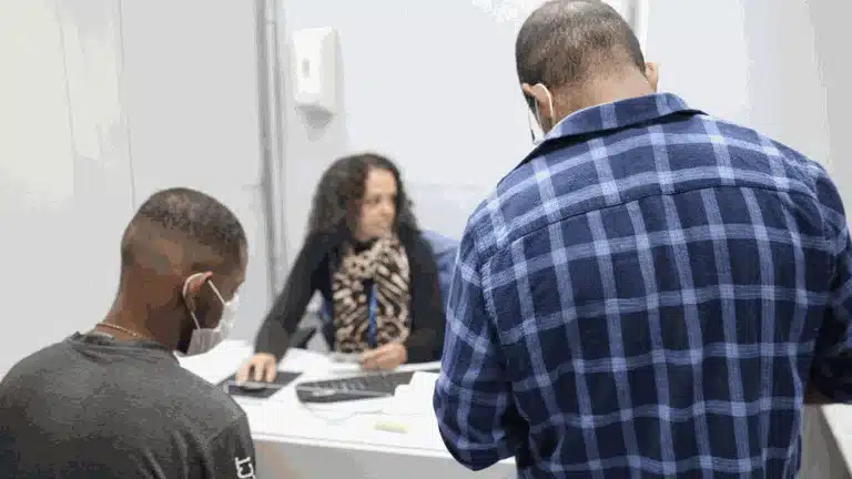 Atendimento de mutirão no INSS