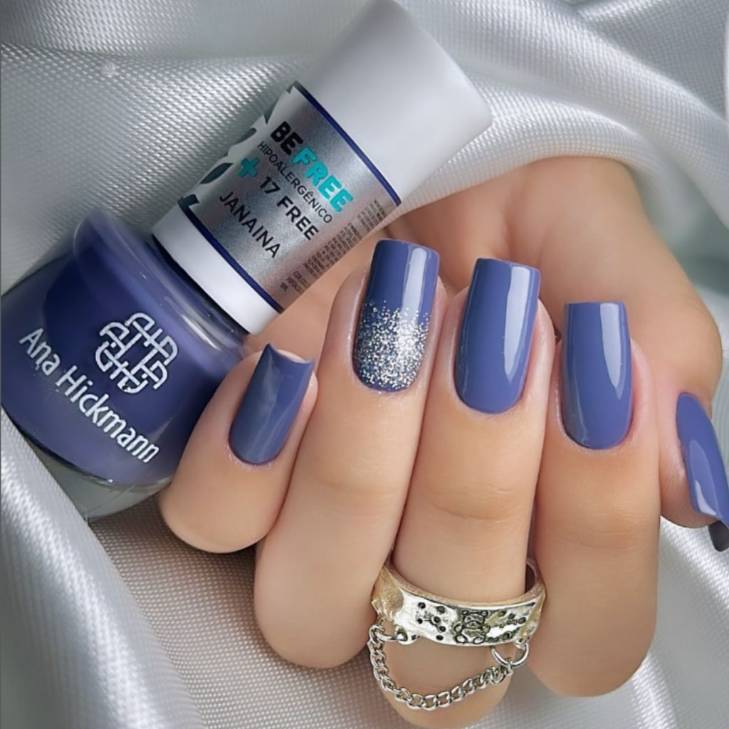 Esmalte hipoalergênico Ana Hickmann cor Janaina, acabamento cremoso e brilho