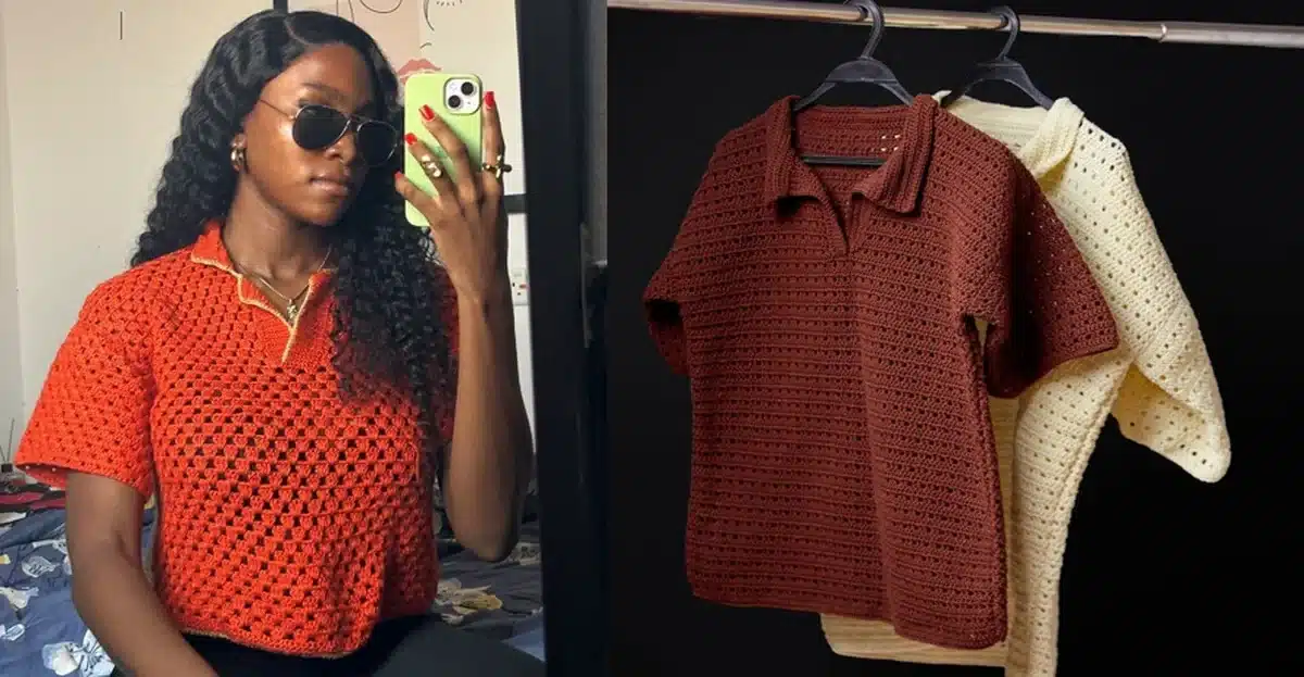 Moda com crochê: camisetas estilosas para homens e mulheres no lugar das t-shirts comuns