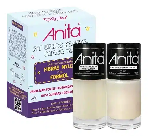 Kit de bases fortalecedoras da marca Anita para unhas mais resistentes