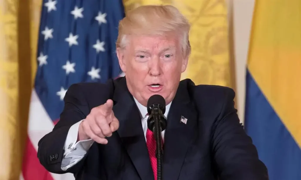 ex-presidente dos Estados Unidos durante discurso sobre segurança e imigração