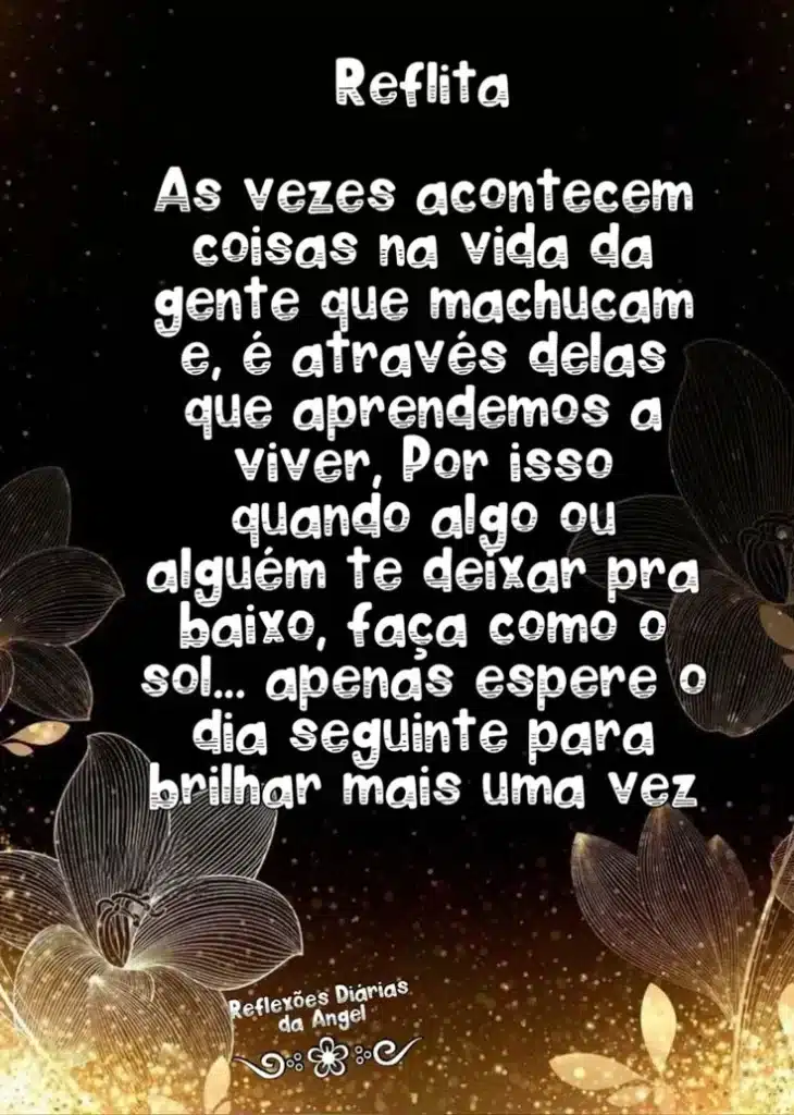 Mensagem motivacional sobre superar momentos difíceis e lembrar do próprio valor.