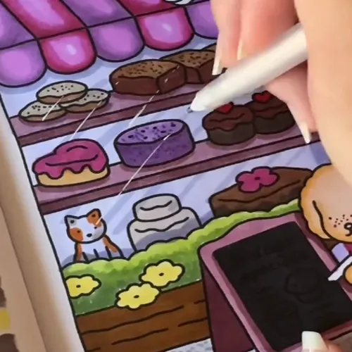 Detalhe de vitrines com textura de vidro