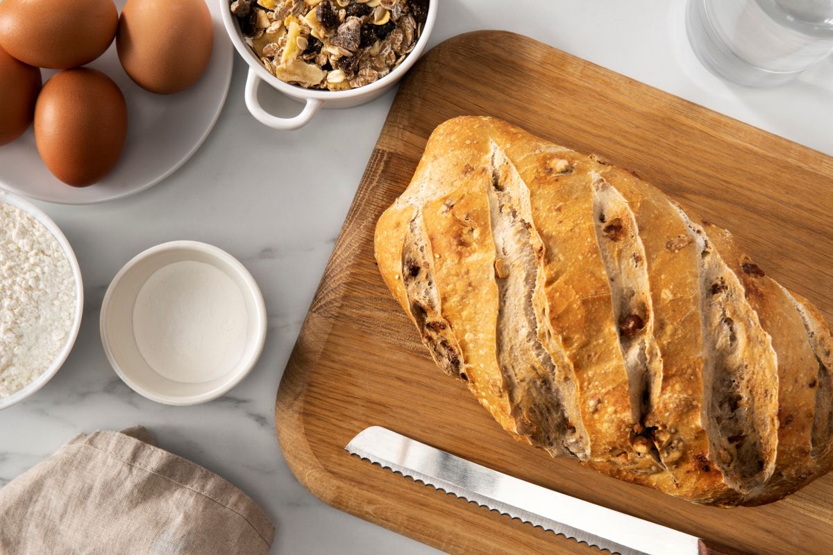 Ilustração de pão com manteiga