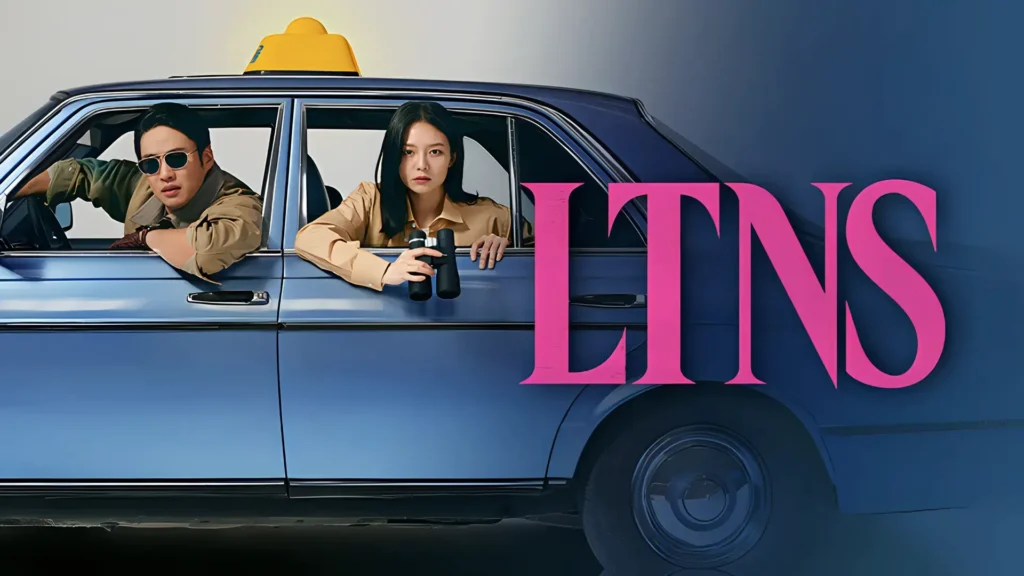 Cena do dorama Long Time No Sex, com os personagens principais em um carro de táxi