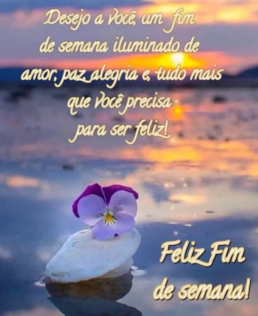 Mensagem de fim de semana para compartilhar 