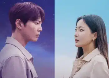 Cartaz da série Alice com os personagens You Min Hyuk e Yoon Tae Yi.