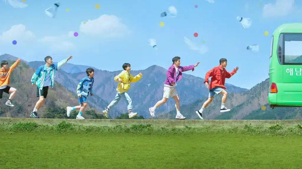 Imagem promocional do drama esportivo sul-coreano Em Busca do Smash Perfeito.