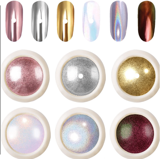 Cores e acabamentos metálicos para unhas – tonalidades diversas