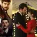 Casais apaixonados de Novelas Turcas, destacando o drama e romance em produções de sucesso internacional como Herçai e Será Isso Amor.
