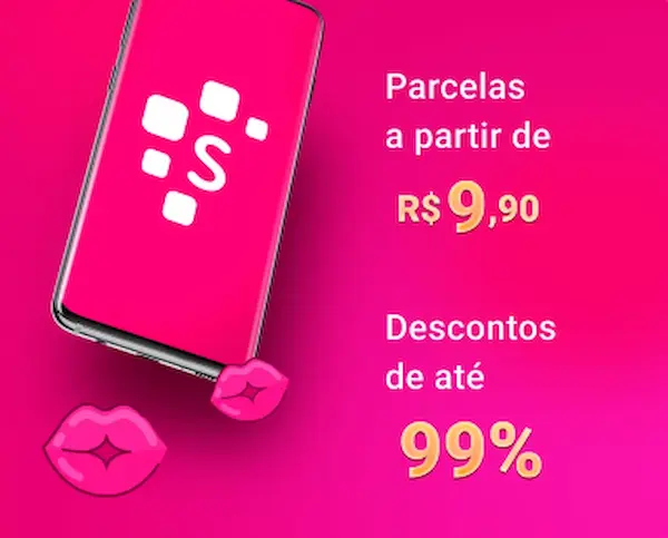 Imagem de promoção do Feirão Limpa Nome Serasa 2025, com parcelas a partir de R$ 9,90 e descontos de até 99%.
