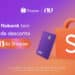 Oferta de 50% de desconto na Shopee para clientes Nubank no dia 11.11 com cartão roxo e sacola laranja
