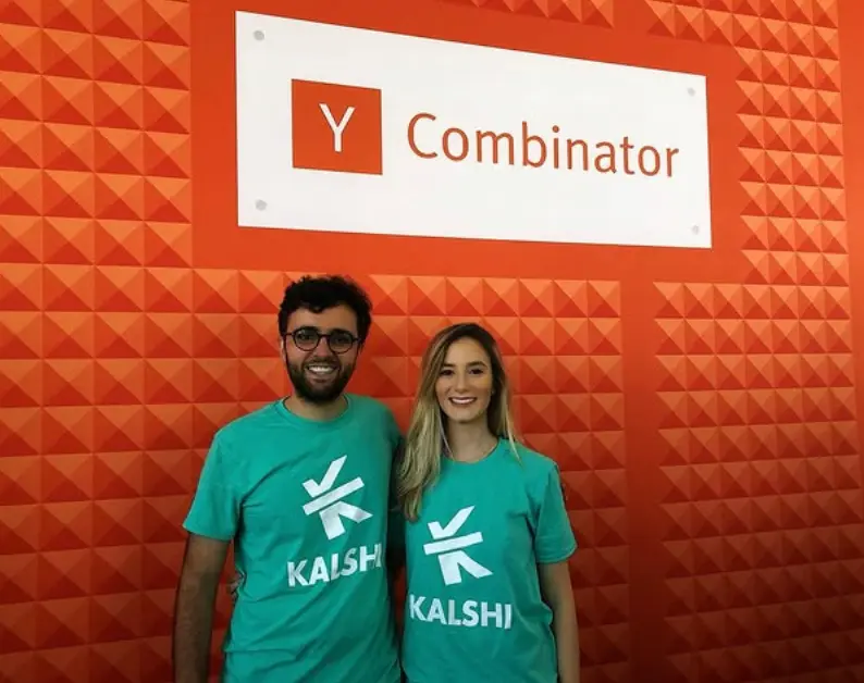 Luana Lopes Lara e Tarek Mansour, fundadores da Kalshi.